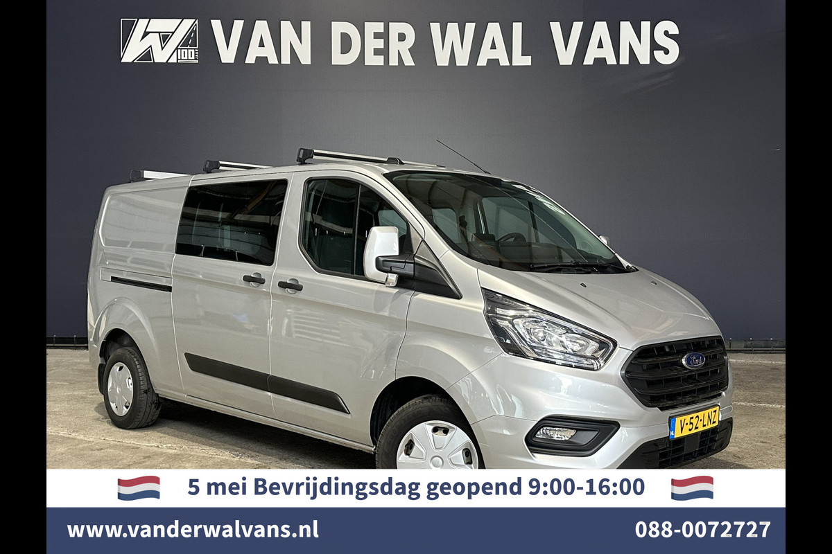 Ford Transit Custom 2.0 TDCI 130pk L2H1 Dubbele Cabine Euro6 Airco | Camera | LED | Apple Carplay | 5-Zits | Dakdragers Isofix, Android Auto, Cruisecontrol, 2800kg Trekhaak, Parkeersensoren, Stoelverwarming, Verwarmde voorruit Ford Transit Custom 2.0 TDCI 130pk L2H1 Dubbele Cabine Euro6 Airco | Camera | LED | Apple Carplay | 5-Zits | Dakdragers Isofix, Android Auto, Cruisecontrol, 2800kg Trekhaak, Parkeersensoren, Stoelverwarming, Verwarmde voorruit