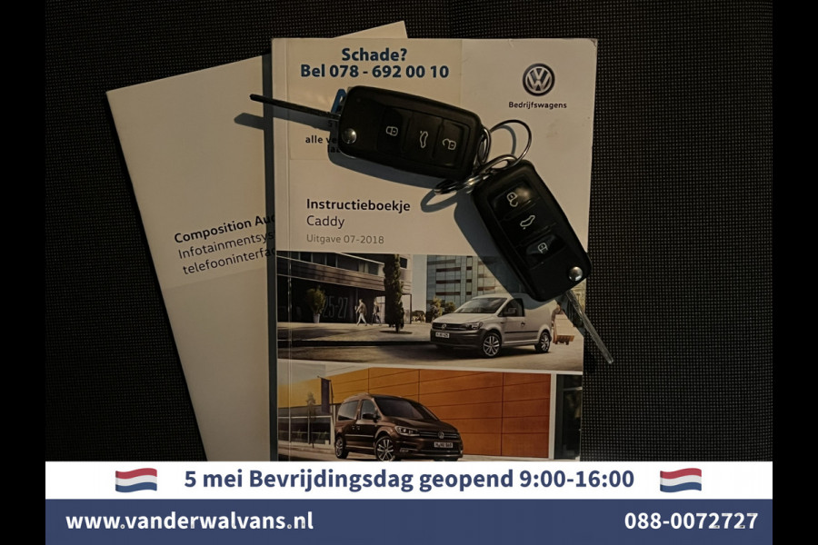 Volkswagen Caddy 2.0 TDI 102pk L2H1 Maxi Euro6 Airco | Cruisecontrol | 1500kg Trekhaak Zijdeur