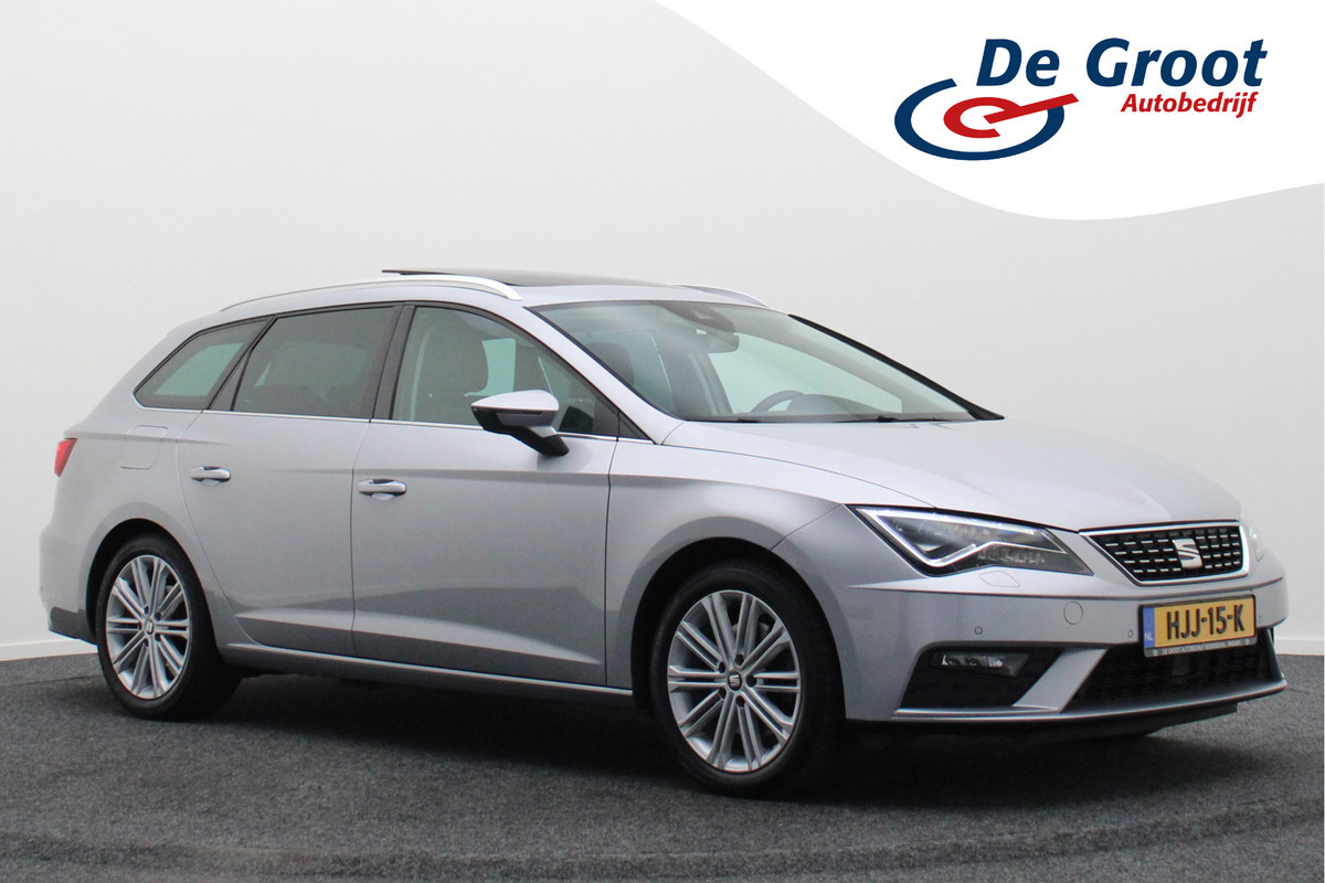 Seat León ST 1.8 TSI Xcellence Automaat Panoramadak, Navi, Camera, LED, Climate Seat León ST 1.8 TSI Xcellence Automaat Panoramadak, Navi, Camera, LED, Climate