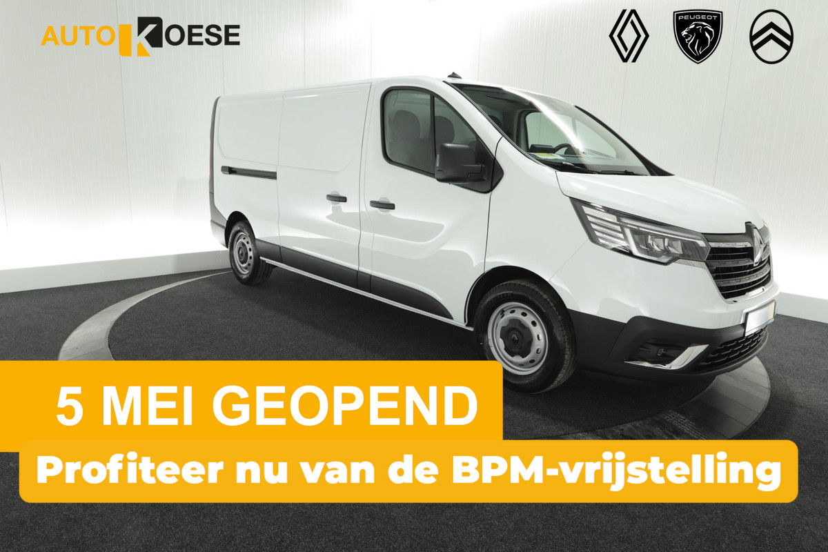 Renault Trafic 2.0 dCi 150 T30 L2H1 Comfort | Parkeersensoren | Vloerplaat | Airco | Navigatie | Apple Carplay Renault Trafic 2.0 dCi 150 T30 L2H1 Comfort | Parkeersensoren | Vloerplaat | Airco | Navigatie | Apple Carplay