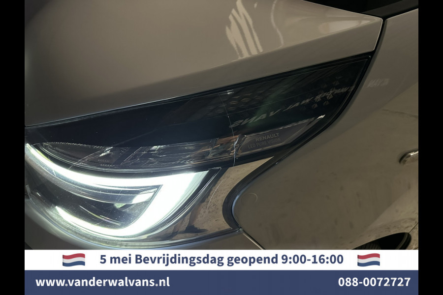 Renault Trafic 2.0 dCi 120pk L2H1 inrichting Euro6 Airco | Navigatie | LED | Camera | Cruisecontrol | Trekhaak Parkeersensoren, Bijrijdersbank