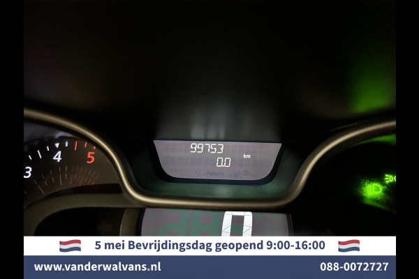 Renault Trafic 2.0 dCi 120pk L2H1 inrichting Euro6 Airco | Navigatie | LED | Camera | Cruisecontrol | Trekhaak Parkeersensoren, Bijrijdersbank