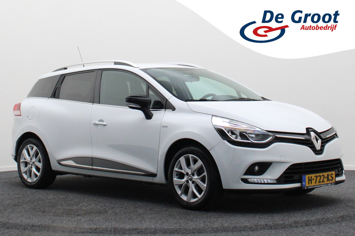 Renault Clio Estate 0.9 TCe Limited Airco, Cruise, Apple Carply, Bluetooth, Navigatie, DAB, KeyLess, PDC, 16'' Renault Clio Estate 0.9 TCe Limited Airco, Cruise, Apple Carply, Bluetooth, Navigatie, DAB, KeyLess, PDC, 16''