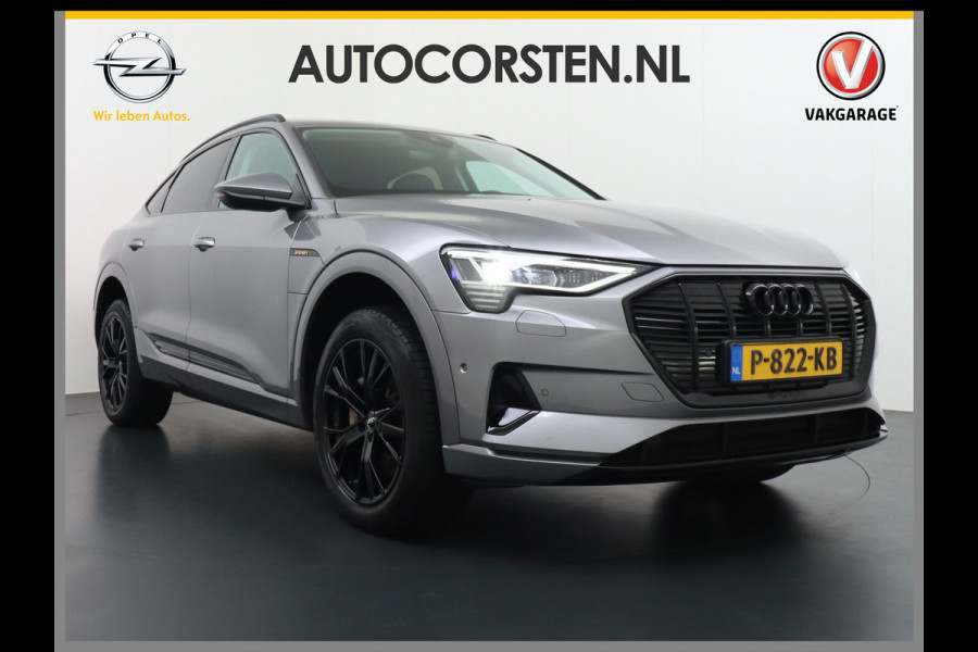 Audi e-tron Sportback 55 Quattro 408pk 95kWh Luchtvering Adaptive-Cruise Apple Carplay Android Trekhaak Elektr.Sport-Stoel+Leder/Alcantara+Verwarmd+Ge Keyless Audi sound system Lane-Assist Audi-smartphone-interface Rijstrooksensor Wifi Fase 3 Laden