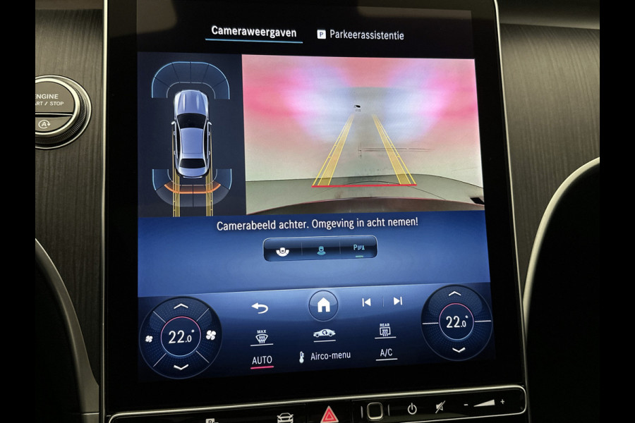 Mercedes-Benz C-Klasse 200 Launch Edition AMG Line | Multispaaks lichtmetalen velgen | Panoramadak | Navigatie | Parking support met camera achter | Inclusief 24 maanden MB Certified garantie voor Europa.