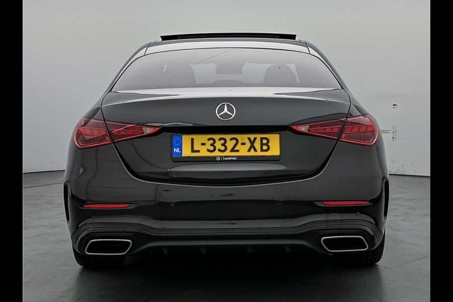 Mercedes-Benz C-Klasse 200 Launch Edition AMG Line | Multispaaks lichtmetalen velgen | Panoramadak | Navigatie | Parking support met camera achter | Inclusief 24 maanden MB Certified garantie voor Europa.