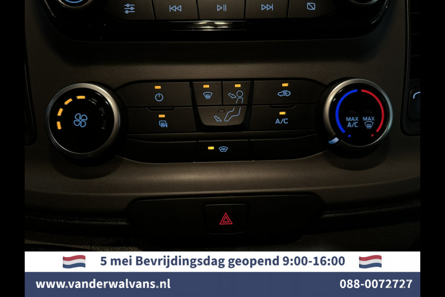 Ford Transit Custom 2.0 TDCI L1H1 Euro6 Airco | Camera | LED | Apple Carplay | Android Auto | 2500kg Trekhaak Cruisecontrol, Parkeersensoren, Verwarmde voorruit, Dakdragers, Bijrijdersbank