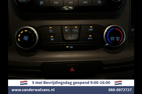 Ford Transit Custom 2.0 TDCI L1H1 Euro6 Airco | Camera | LED | Apple Carplay | Android Auto | 2500kg Trekhaak Cruisecontrol, Parkeersensoren, Verwarmde voorruit, Dakdragers, Bijrijdersbank
