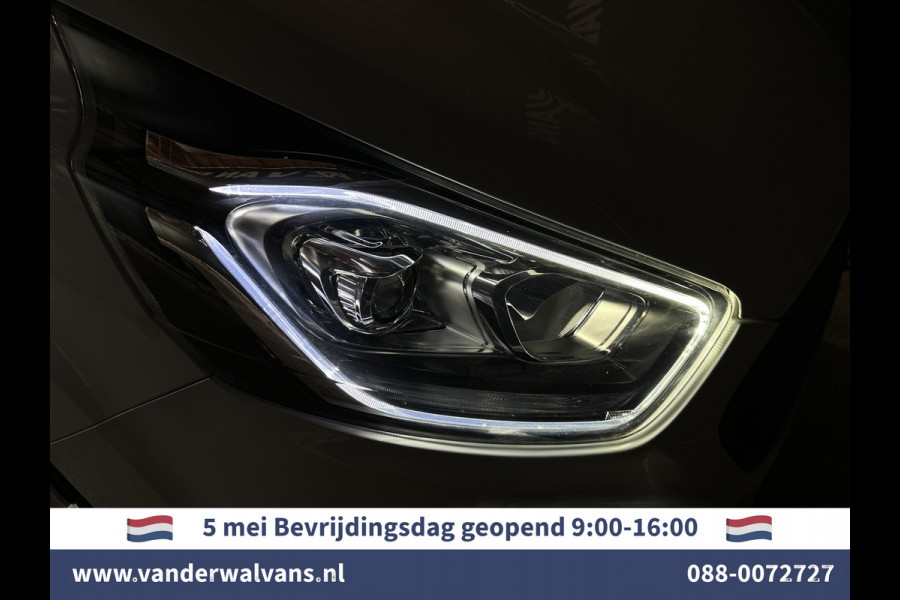 Ford Transit Custom 2.0 TDCI L1H1 Euro6 Airco | Camera | LED | Apple Carplay | Android Auto | 2500kg Trekhaak Cruisecontrol, Parkeersensoren, Verwarmde voorruit, Dakdragers, Bijrijdersbank