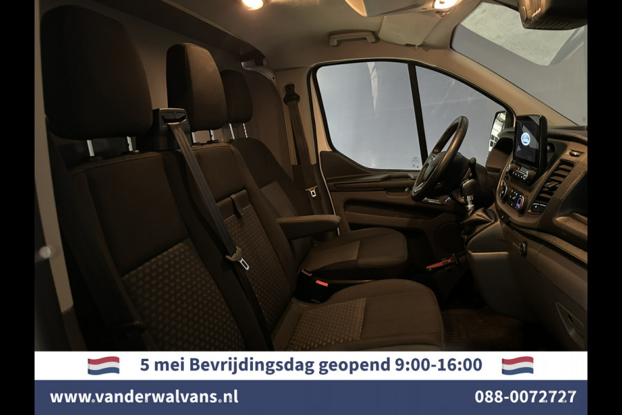 Ford Transit Custom 2.0 TDCI L1H1 Euro6 Airco | Camera | LED | Apple Carplay | Android Auto | 2500kg Trekhaak Cruisecontrol, Parkeersensoren, Verwarmde voorruit, Dakdragers, Bijrijdersbank