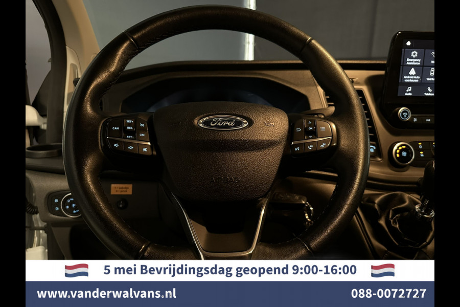 Ford Transit Custom 2.0 TDCI L1H1 Euro6 Airco | Camera | LED | Apple Carplay | Android Auto | 2500kg Trekhaak Cruisecontrol, Parkeersensoren, Verwarmde voorruit, Dakdragers, Bijrijdersbank