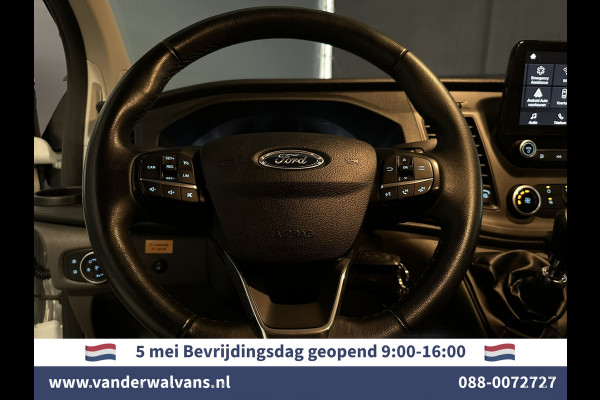 Ford Transit Custom 2.0 TDCI L1H1 Euro6 Airco | Camera | LED | Apple Carplay | Android Auto | 2500kg Trekhaak Cruisecontrol, Parkeersensoren, Verwarmde voorruit, Dakdragers, Bijrijdersbank