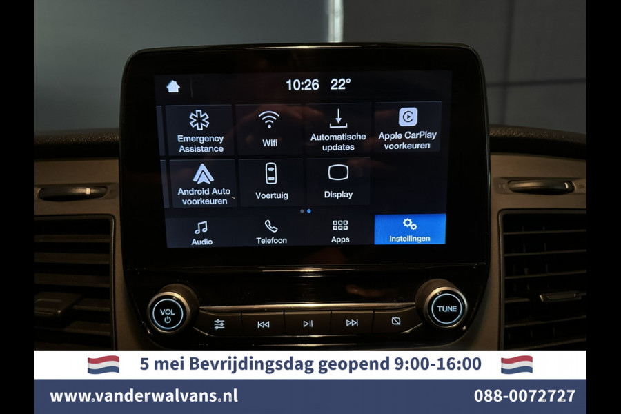 Ford Transit Custom 2.0 TDCI L1H1 Euro6 Airco | Camera | LED | Apple Carplay | Android Auto | 2500kg Trekhaak Cruisecontrol, Parkeersensoren, Verwarmde voorruit, Dakdragers, Bijrijdersbank