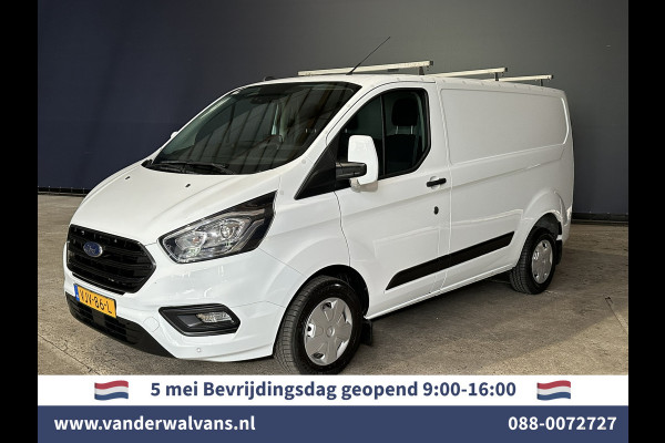 Ford Transit Custom 2.0 TDCI L1H1 Euro6 Airco | Camera | LED | Apple Carplay | Android Auto | 2500kg Trekhaak Cruisecontrol, Parkeersensoren, Verwarmde voorruit, Dakdragers, Bijrijdersbank
