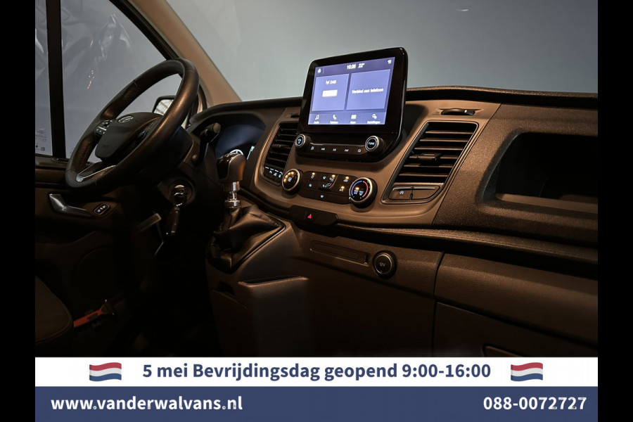 Ford Transit Custom 2.0 TDCI L1H1 Euro6 Airco | Camera | LED | Apple Carplay | Android Auto | 2500kg Trekhaak Cruisecontrol, Parkeersensoren, Verwarmde voorruit, Dakdragers, Bijrijdersbank
