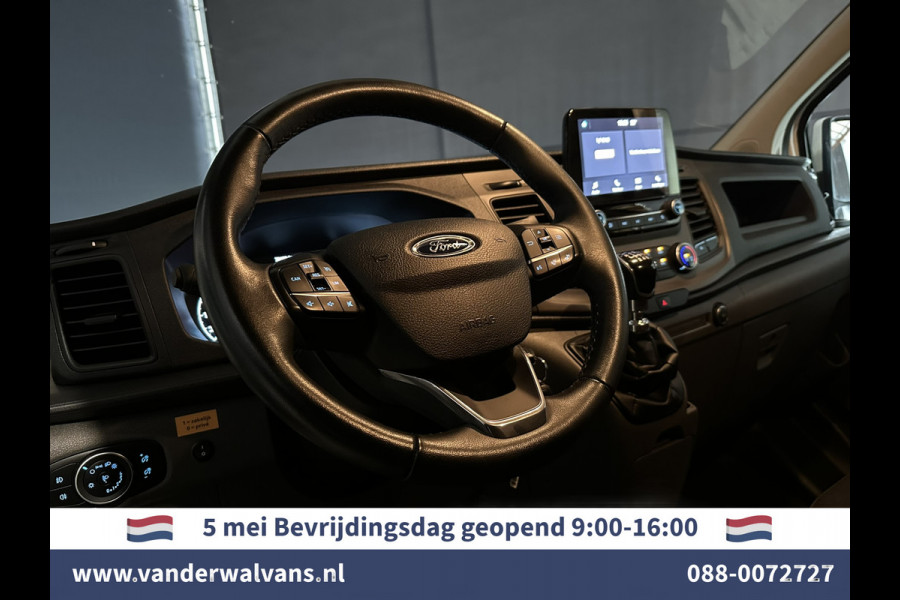 Ford Transit Custom 2.0 TDCI L1H1 Euro6 Airco | Camera | LED | Apple Carplay | Android Auto | 2500kg Trekhaak Cruisecontrol, Parkeersensoren, Verwarmde voorruit, Dakdragers, Bijrijdersbank
