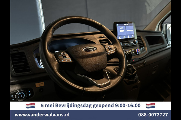Ford Transit Custom 2.0 TDCI L1H1 Euro6 Airco | Camera | LED | Apple Carplay | Android Auto | 2500kg Trekhaak Cruisecontrol, Parkeersensoren, Verwarmde voorruit, Dakdragers, Bijrijdersbank