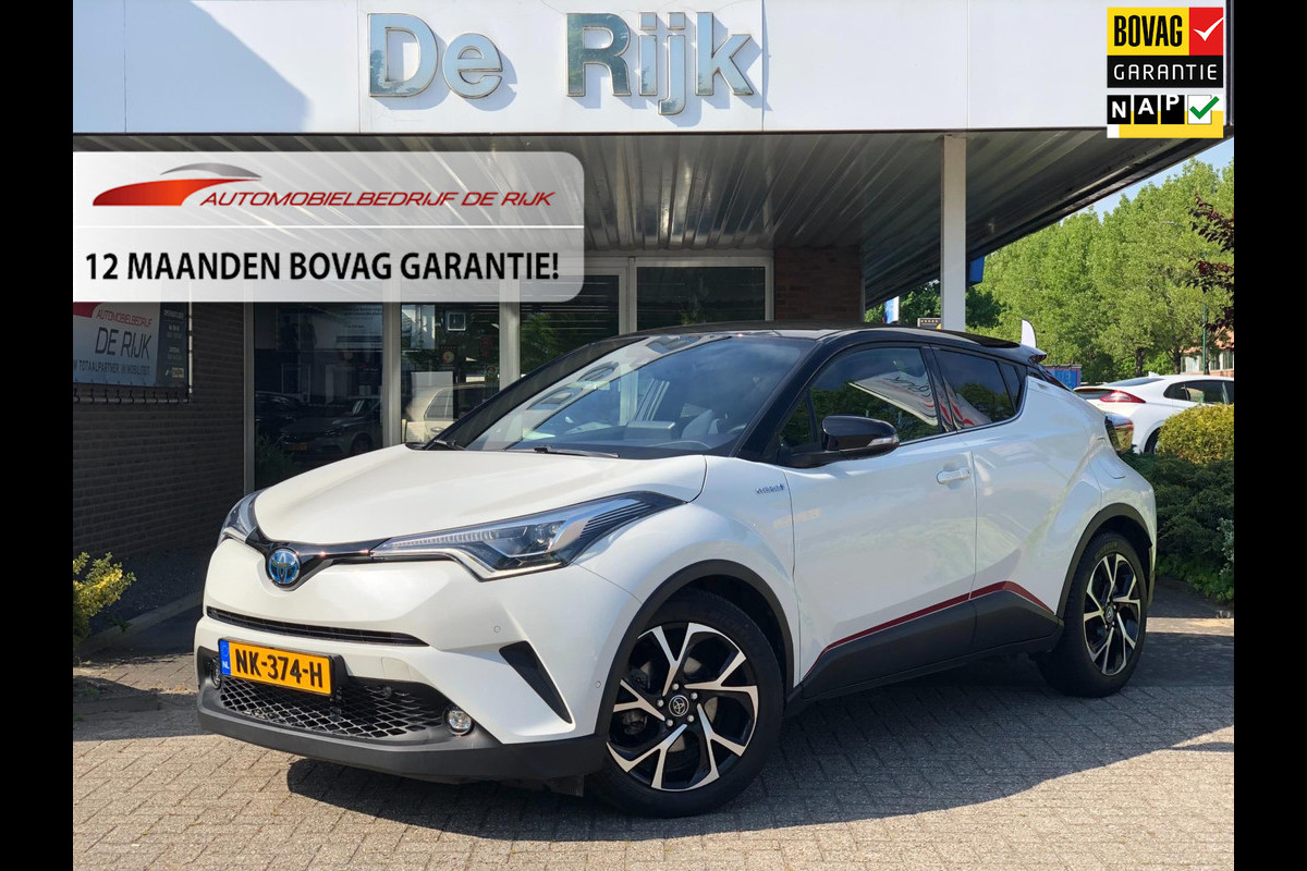 Toyota C-HR 1.8 Hybrid Bi-Tone Plus | Navi, Camera, Stoel+Stuurverw., Climate, Cruise, Trekhaak afn. | Parelmoer | NAP | Toyota C-HR 1.8 Hybrid Bi-Tone Plus | Navi, Camera, Stoel+Stuurverw., Climate, Cruise, Trekhaak afn. | Parelmoer | NAP |