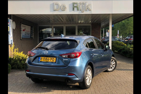 Mazda 3 2.0 SkyActiv-G 120 SkyLease GT | Head-Up, Navi, Camera, Stoel+Stuurverw., Climate | Dealeronderhouden | Eternal Blue |
