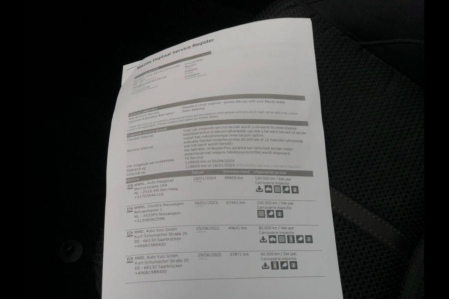 Mazda 3 2.0 SkyActiv-G 120 SkyLease GT | Head-Up, Navi, Camera, Stoel+Stuurverw., Climate | Dealeronderhouden | Eternal Blue |