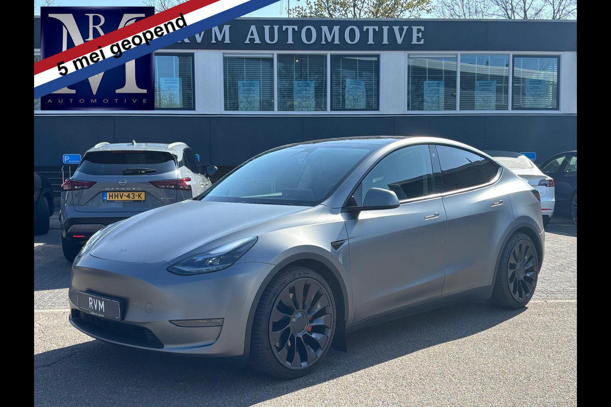 Tesla Model Y Performance AWD 75 kWh UNIEKE KLEUR | LEDER | TESLA GARANTIE T/M 12-2026 Tesla Model Y Performance AWD 75 kWh UNIEKE KLEUR | LEDER | TESLA GARANTIE T/M 12-2026