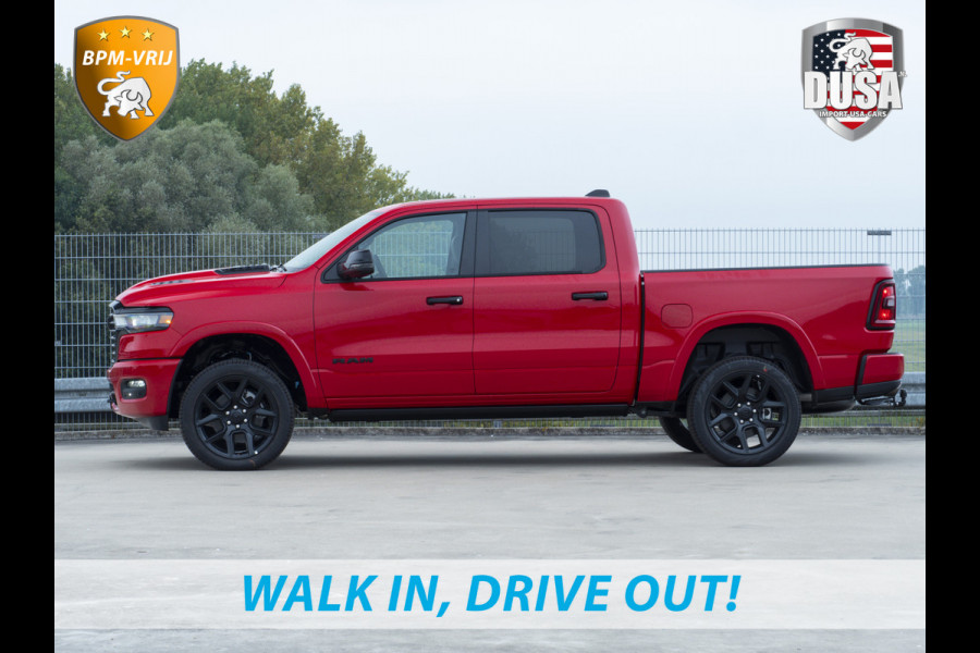 Dodge Ram 1500 | Laramie | Premium Night | 3.0L I6 Hurricane | Crew Cab | 4X4 | Panorama | LPG | 14,4-inch Touchscreen | Passenger Display | INCL BPM-VOORDEEL Getoonde accessoires zijn verkrijgbaar tegen meerprijs