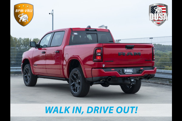 Dodge Ram 1500 | Laramie | Premium Night | 3.0L I6 Hurricane | Crew Cab | 4X4 | Panorama | LPG | 14,4-inch Touchscreen | Passenger Display | INCL BPM-VOORDEEL Getoonde accessoires zijn verkrijgbaar tegen meerprijs