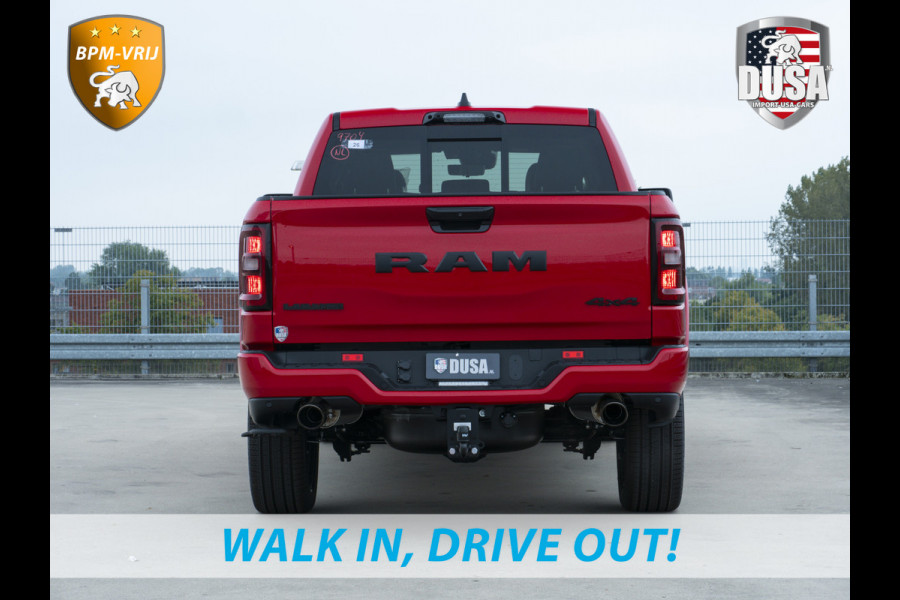 Dodge Ram 1500 | Laramie | Premium Night | 3.0L I6 Hurricane | Crew Cab | 4X4 | Panorama | LPG | 14,4-inch Touchscreen | Passenger Display | INCL BPM-VOORDEEL Getoonde accessoires zijn verkrijgbaar tegen meerprijs