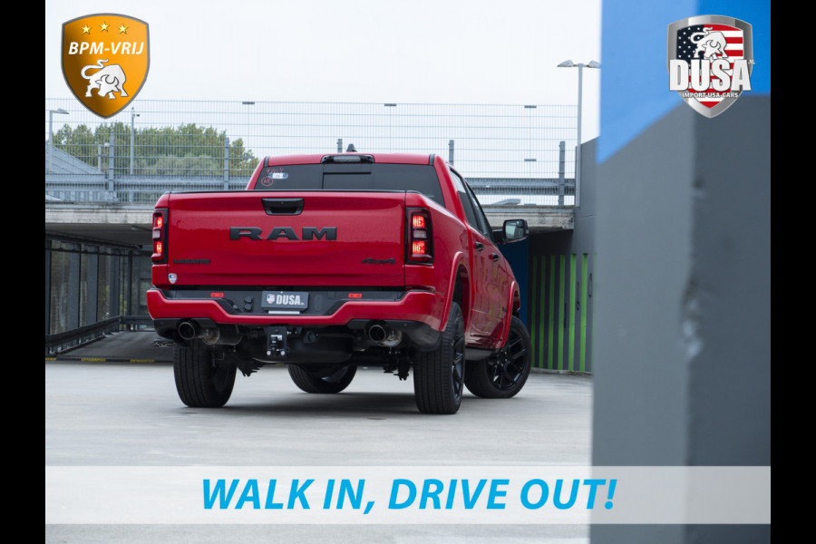 Dodge Ram 1500 | Laramie | Premium Night | 3.0L I6 Hurricane | Crew Cab | 4X4 | Panorama | LPG | 14,4-inch Touchscreen | Passenger Display | INCL BPM-VOORDEEL Getoonde accessoires zijn verkrijgbaar tegen meerprijs