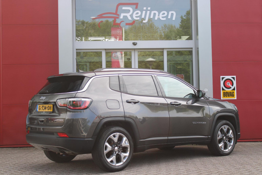 Jeep Compass 1.4 140PK MultiAir LIMITED | AFNEEMBARE TREKHAAK | ELEKTRISCH BEDIENBARE STOELEN MET GEHEUGENFUNCTIE | LEDEREN BEKLEDING | NAVIGATIE | KEYLESS ENTRY/START | CRUISE CONTROL | DAB+ RADIO | ACHTERUITRIJ CAMERA | DODEHOEK DETECTIE | BEATS AUDIO SYSTEM | CLIMATE CONTROL |