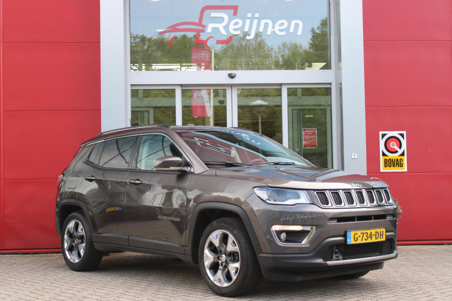 Jeep Compass 1.4 140PK MultiAir LIMITED | AFNEEMBARE TREKHAAK | ELEKTRISCH BEDIENBARE STOELEN MET GEHEUGENFUNCTIE | LEDEREN BEKLEDING | NAVIGATIE | KEYLESS ENTRY/START | CRUISE CONTROL | DAB+ RADIO | ACHTERUITRIJ CAMERA | DODEHOEK DETECTIE | BEATS AUDIO SYSTEM | CLIMATE CONTROL |