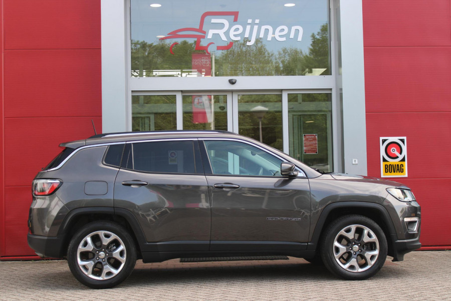 Jeep Compass 1.4 140PK MultiAir LIMITED | AFNEEMBARE TREKHAAK | ELEKTRISCH BEDIENBARE STOELEN MET GEHEUGENFUNCTIE | LEDEREN BEKLEDING | NAVIGATIE | KEYLESS ENTRY/START | CRUISE CONTROL | DAB+ RADIO | ACHTERUITRIJ CAMERA | DODEHOEK DETECTIE | BEATS AUDIO SYSTEM | CLIMATE CONTROL |