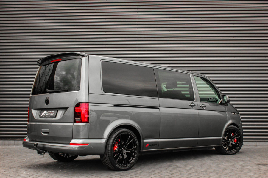 Volkswagen Transporter 2.0 TDI L2H1 30 DC BULLI 199PK DUBBEL CABINE / LEDEREN BEKLEDING / PDC / VERLAGINGSVEREN / 2X SCHUIFDEUR
