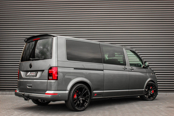 Volkswagen Transporter 2.0 TDI L2H1 30 DC BULLI 199PK DUBBEL CABINE / LEDEREN BEKLEDING / PDC / VERLAGINGSVEREN / 2X SCHUIFDEUR
