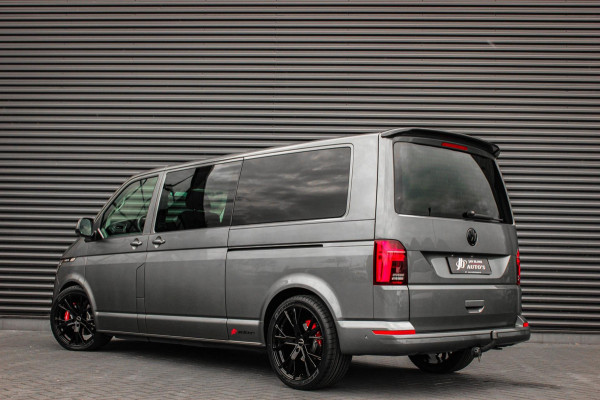Volkswagen Transporter 2.0 TDI L2H1 30 DC BULLI 199PK DUBBEL CABINE / LEDEREN BEKLEDING / PDC / VERLAGINGSVEREN / 2X SCHUIFDEUR