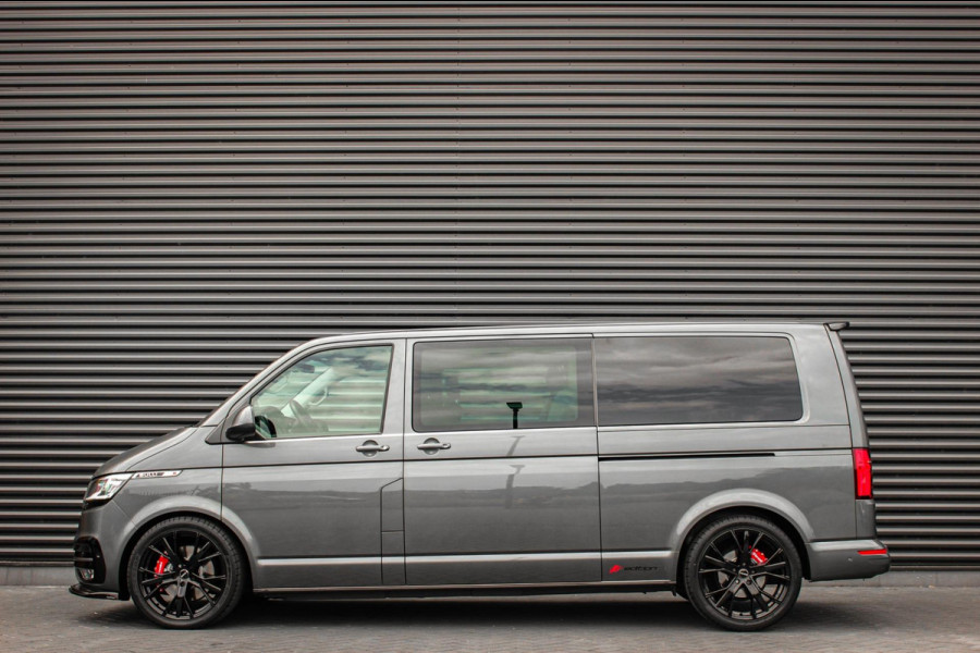 Volkswagen Transporter 2.0 TDI L2H1 30 DC BULLI 199PK DUBBEL CABINE / LEDEREN BEKLEDING / PDC / VERLAGINGSVEREN / 2X SCHUIFDEUR