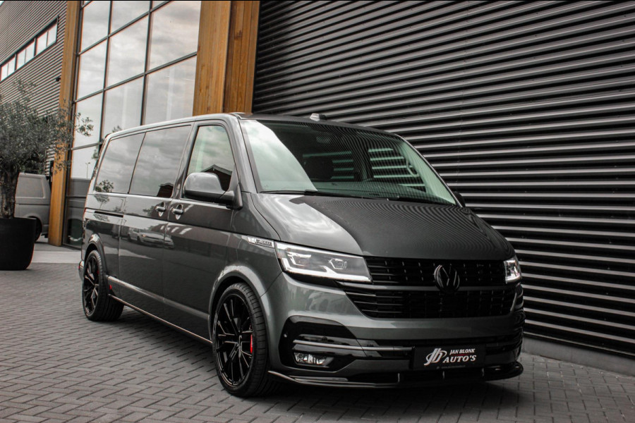 Volkswagen Transporter 2.0 TDI L2H1 30 DC BULLI 199PK DUBBEL CABINE / LEDEREN BEKLEDING / PDC / VERLAGINGSVEREN / 2X SCHUIFDEUR
