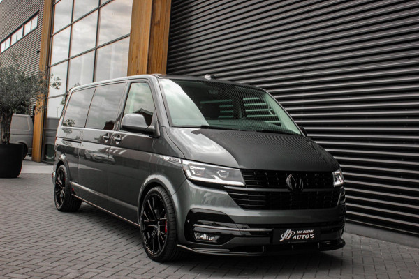 Volkswagen Transporter 2.0 TDI L2H1 30 DC BULLI 199PK DUBBEL CABINE / LEDEREN BEKLEDING / PDC / VERLAGINGSVEREN / 2X SCHUIFDEUR