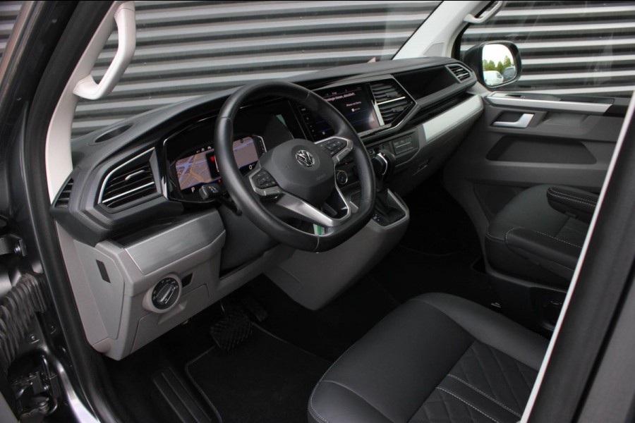 Volkswagen Transporter 2.0 TDI L2H1 30 DC BULLI 199PK DUBBEL CABINE / LEDEREN BEKLEDING / PDC / VERLAGINGSVEREN / 2X SCHUIFDEUR