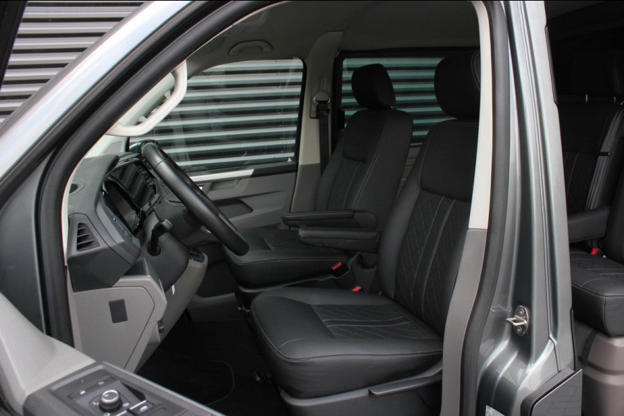 Volkswagen Transporter 2.0 TDI L2H1 30 DC BULLI 199PK DUBBEL CABINE / LEDEREN BEKLEDING / PDC / VERLAGINGSVEREN / 2X SCHUIFDEUR