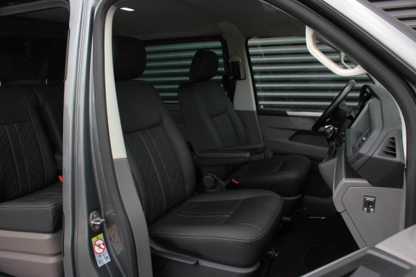 Volkswagen Transporter 2.0 TDI L2H1 30 DC BULLI 199PK DUBBEL CABINE / LEDEREN BEKLEDING / PDC / VERLAGINGSVEREN / 2X SCHUIFDEUR