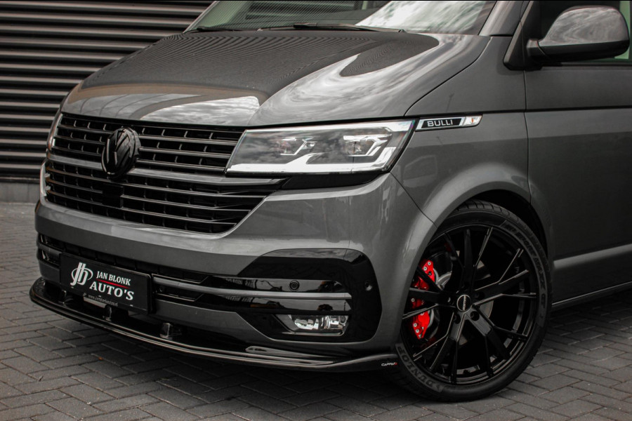 Volkswagen Transporter 2.0 TDI L2H1 30 DC BULLI 199PK DUBBEL CABINE / LEDEREN BEKLEDING / PDC / VERLAGINGSVEREN / 2X SCHUIFDEUR