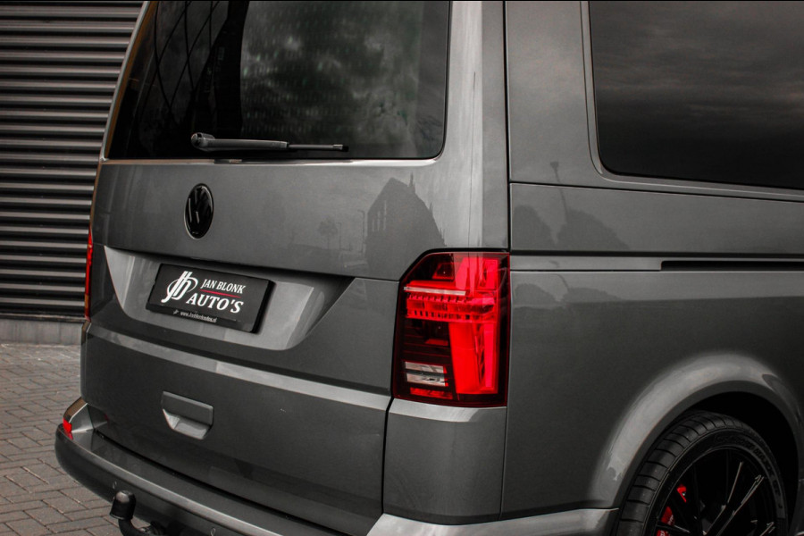 Volkswagen Transporter 2.0 TDI L2H1 30 DC BULLI 199PK DUBBEL CABINE / LEDEREN BEKLEDING / PDC / VERLAGINGSVEREN / 2X SCHUIFDEUR