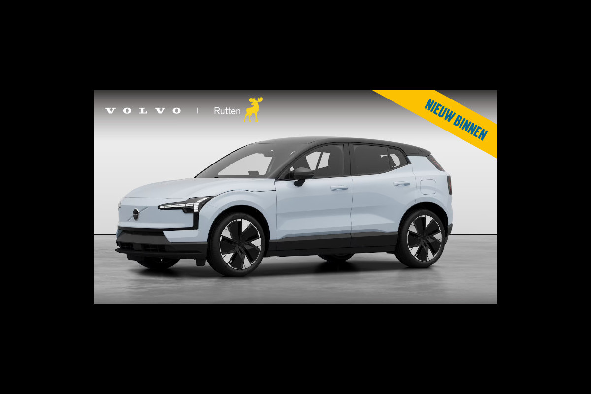 Volvo EX30 Single Ext. Range Plus / Nu van €47.150 Voor €39.650! / / Adaptieve Cruise Control/ Dodehoek Detectie / Parkeersensoren voor en achter/ Achteruitrijcamera/ Warmtepomp/ Google Services/W Volvo EX30 Single Ext. Range Plus / Nu van €47.150 Voor €39.650! / / Adaptieve Cruise Control/ Dodehoek Detectie / Parkeersensoren voor en achter/ Achteruitrijcamera/ Warmtepomp/ Google Services/W
