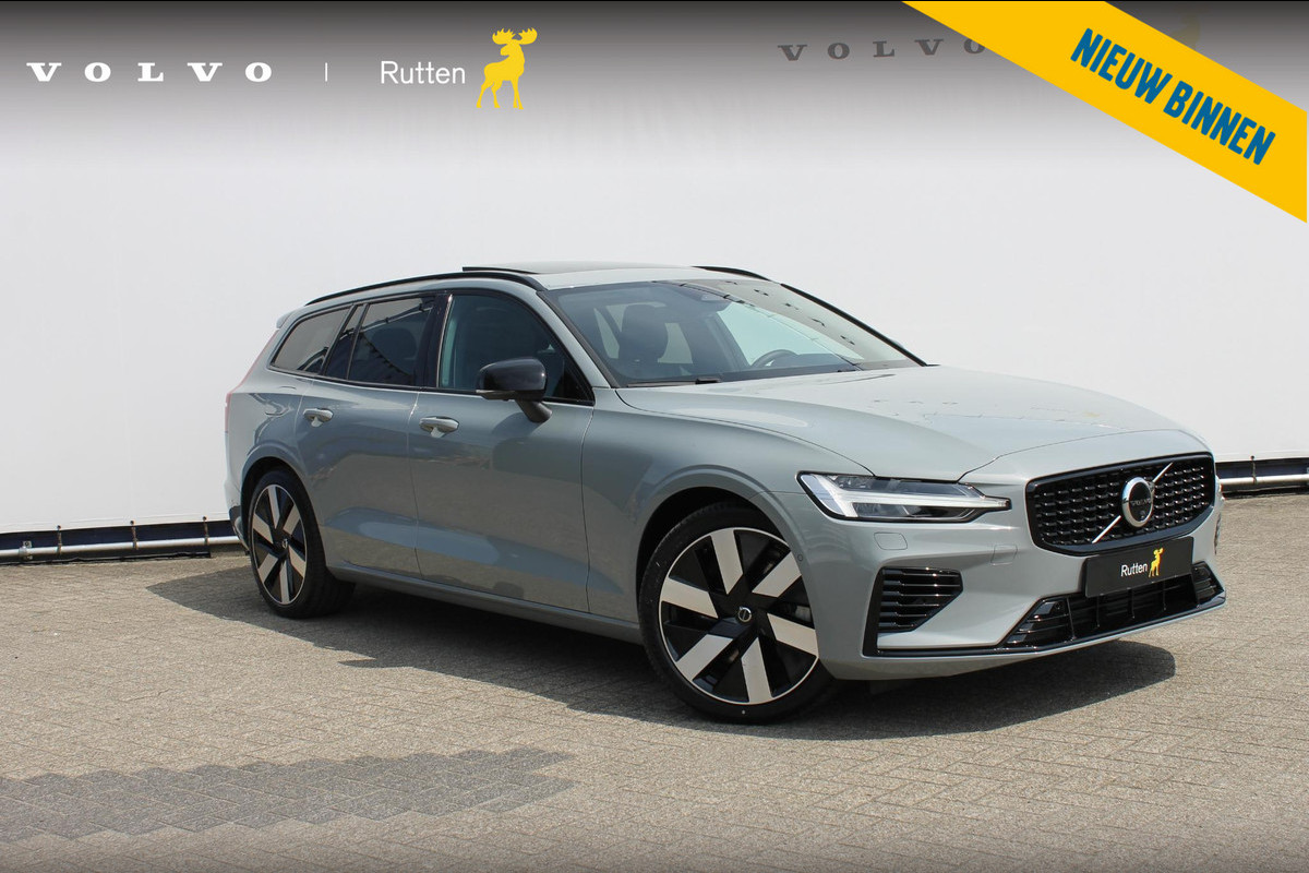Volvo V60 T6 350PK Automaat Plug-in hybrid AWD Ultra Dark Head-Up display / Pilot assist / Adaptive cruise control / Elektrische achterklep / Panoramadak / Keyless entry / Google services / Lederen bekleding / Volvo V60 T6 350PK Automaat Plug-in hybrid AWD Ultra Dark Head-Up display / Pilot assist / Adaptive cruise control / Elektrische achterklep / Panoramadak / Keyless entry / Google services / Lederen bekleding /