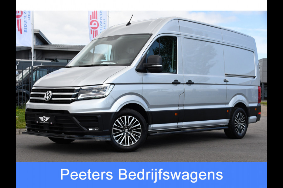 Volkswagen Crafter 35 2.0 TDI L3H3 Highline Adaptieve Cruise, Camera, Carplay, LED, Multimedia, 140PK, Automaat, 2 x Schuifdeur, Stoelverwarming, Uniek!
