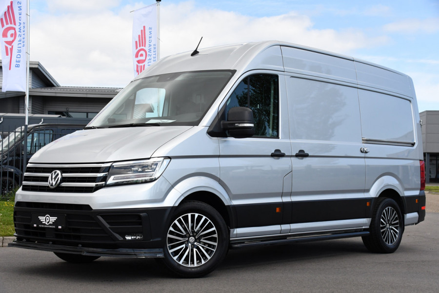 Volkswagen Crafter 35 2.0 TDI L3H3 Highline Adaptieve Cruise, Camera, Carplay, LED, Multimedia, 140PK, Automaat, 2 x Schuifdeur, Stoelverwarming, Uniek!