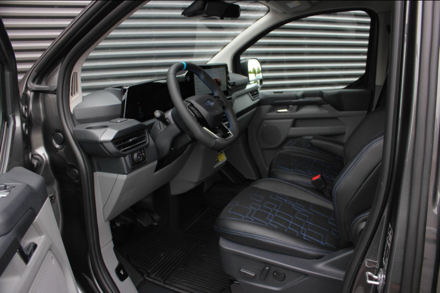 Ford Transit Custom 2024 BPM VRIJ / KUIPSTOELEN / NAVIGATIE / UNIEK / GREY / APPLE CARPLAY / FULL / DIRECT RIJDEN / FULL BLACK