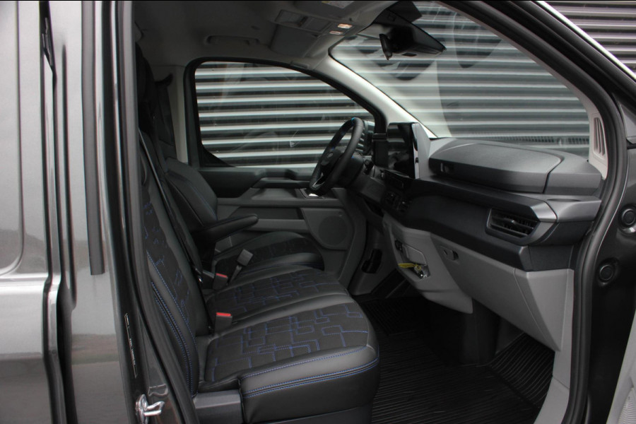 Ford Transit Custom 2024 BPM VRIJ / KUIPSTOELEN / NAVIGATIE / UNIEK / GREY / APPLE CARPLAY / FULL / DIRECT RIJDEN / FULL BLACK