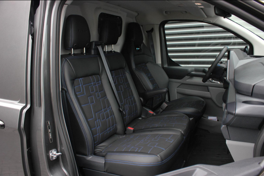 Ford Transit Custom 2024 BPM VRIJ / KUIPSTOELEN / NAVIGATIE / UNIEK / GREY / APPLE CARPLAY / FULL / DIRECT RIJDEN / FULL BLACK